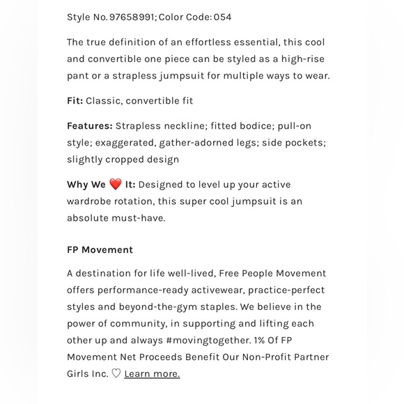 FP Movement by Free People Green Strapless Jumpsuit - Picture 5 of 5